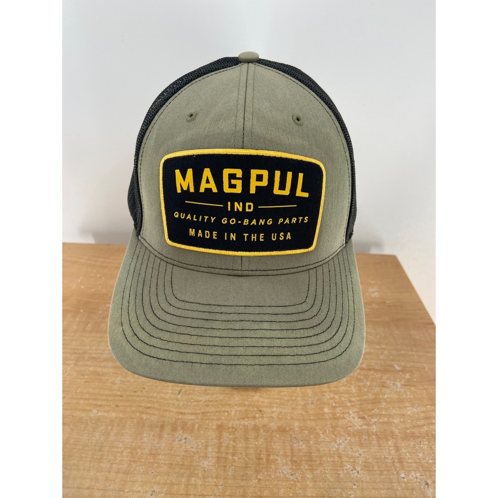 Magpul Richardson 112 Trucker Hat Mens Olive Green Black Snapback USA Patch Cap